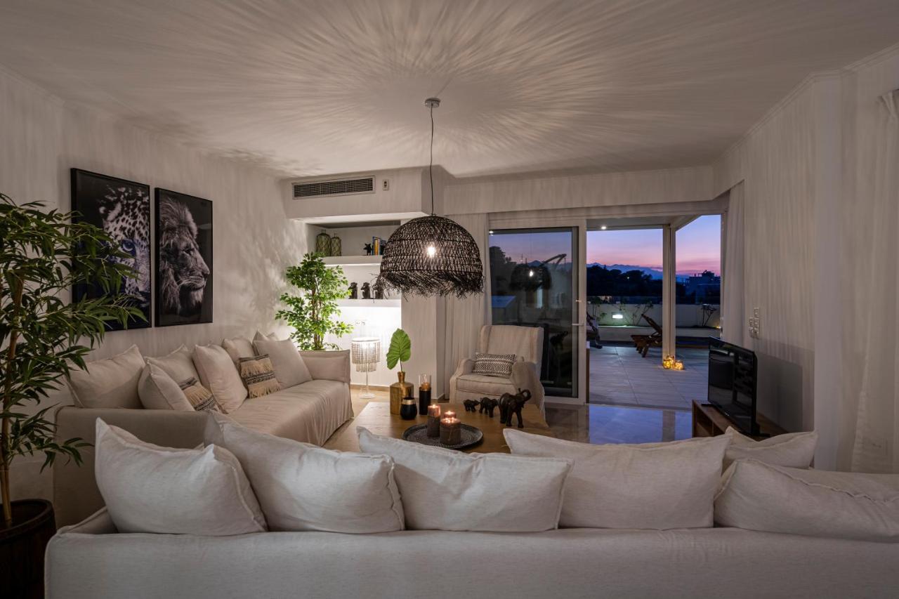Helen Luxury Holiday House With Sea View Rethymno  Exterior photo